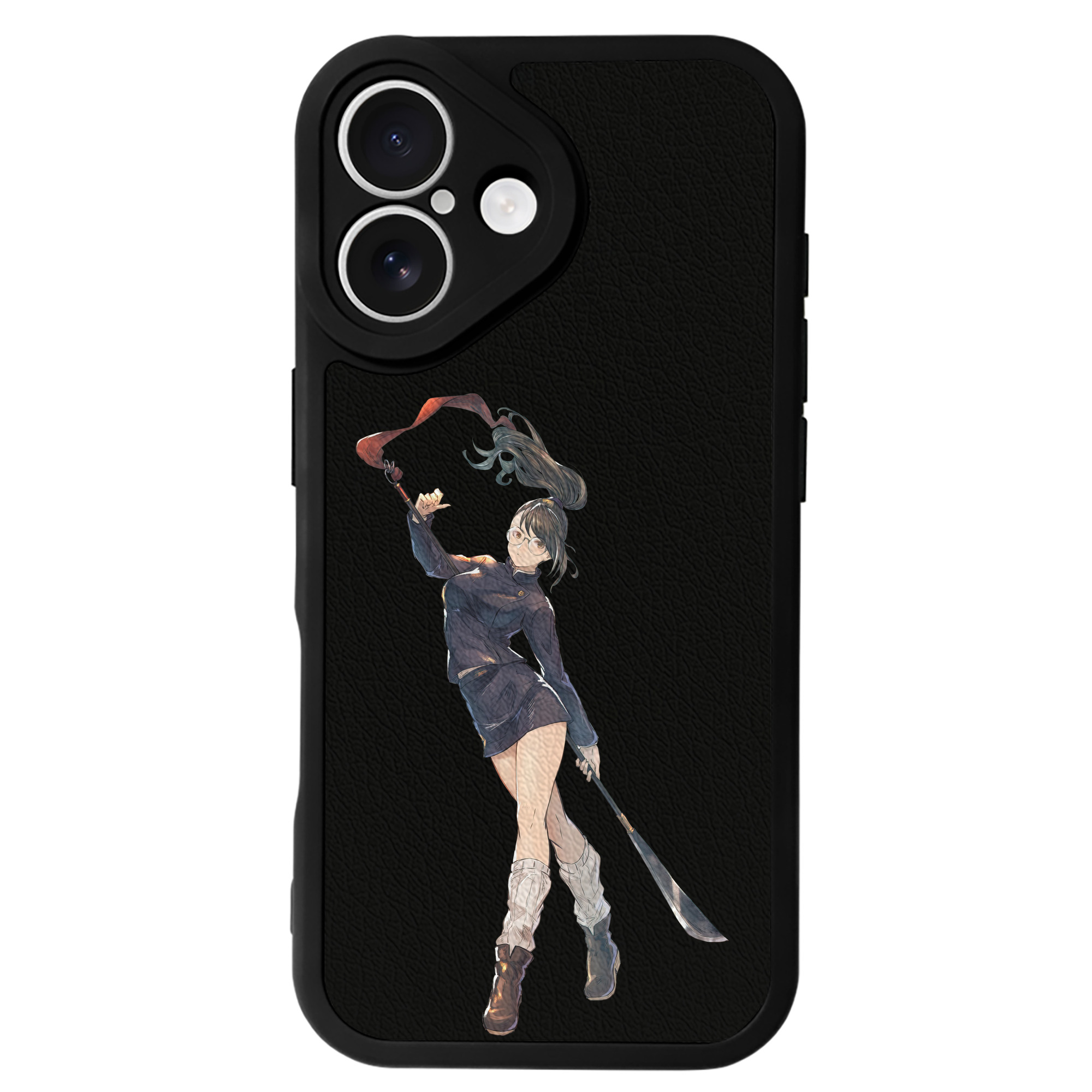 （画像用） 呪術廻戦 Jujutsu Kaisen 【iPhone 16シリーズ対応】シリコンスマホケース（レザー調） 材質：シリコン